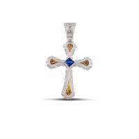 Sterling Silver Cross C257BP