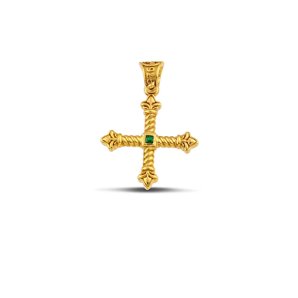 Sterling Silver Cross C259GG
