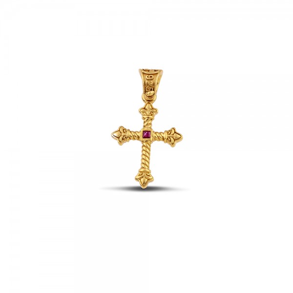 Sterling Silver Cross C265RG