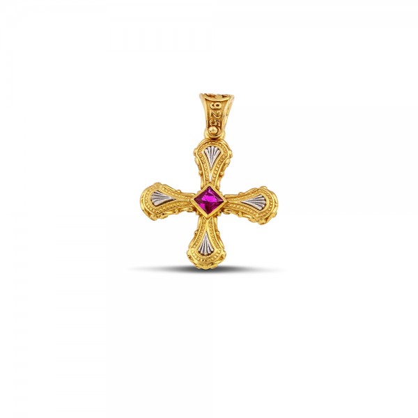 Sterling Silver Cross C267RG