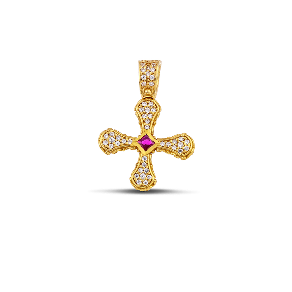 Sterling Silver Cross C268RG