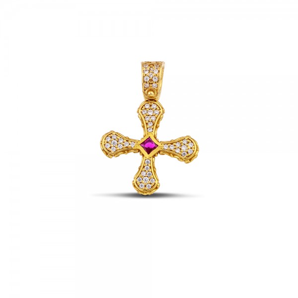 Sterling Silver Cross C268RG