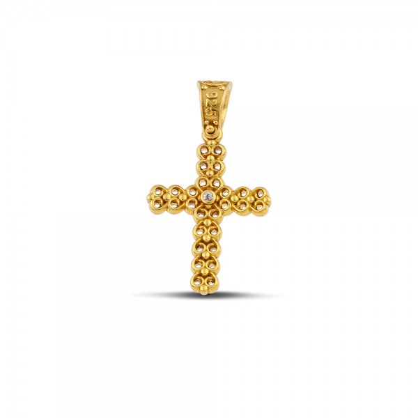 Sterling Silver Cross C270WG