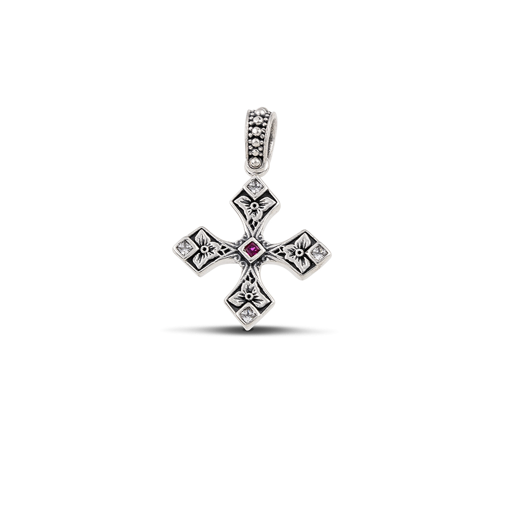 Sterling Silver Cross C271Rox