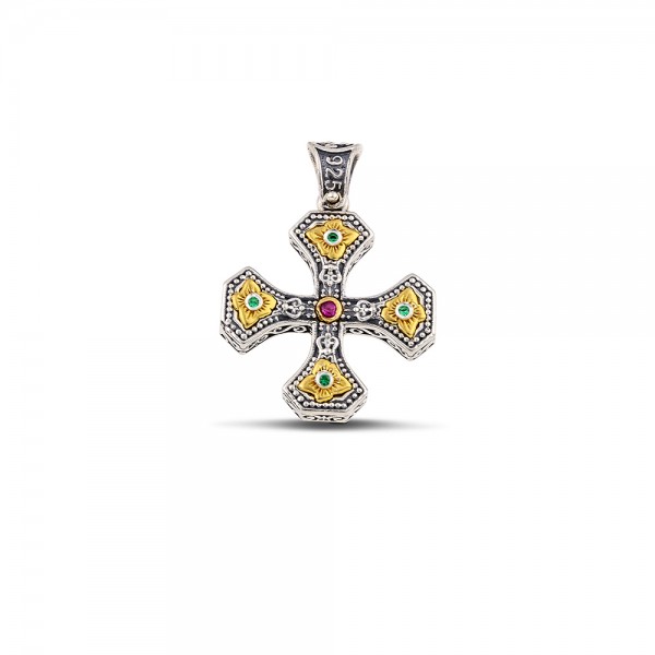 Sterling Silver Cross C272Rox