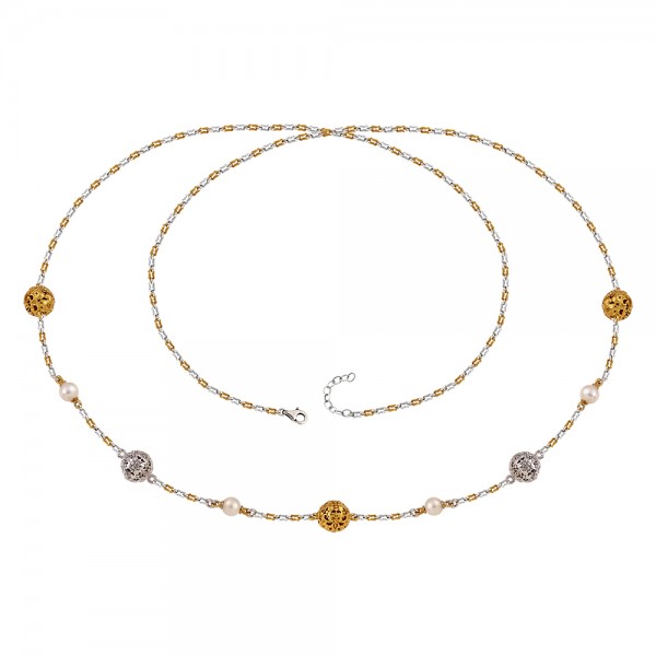 Sterling Silver Necklace K196-1