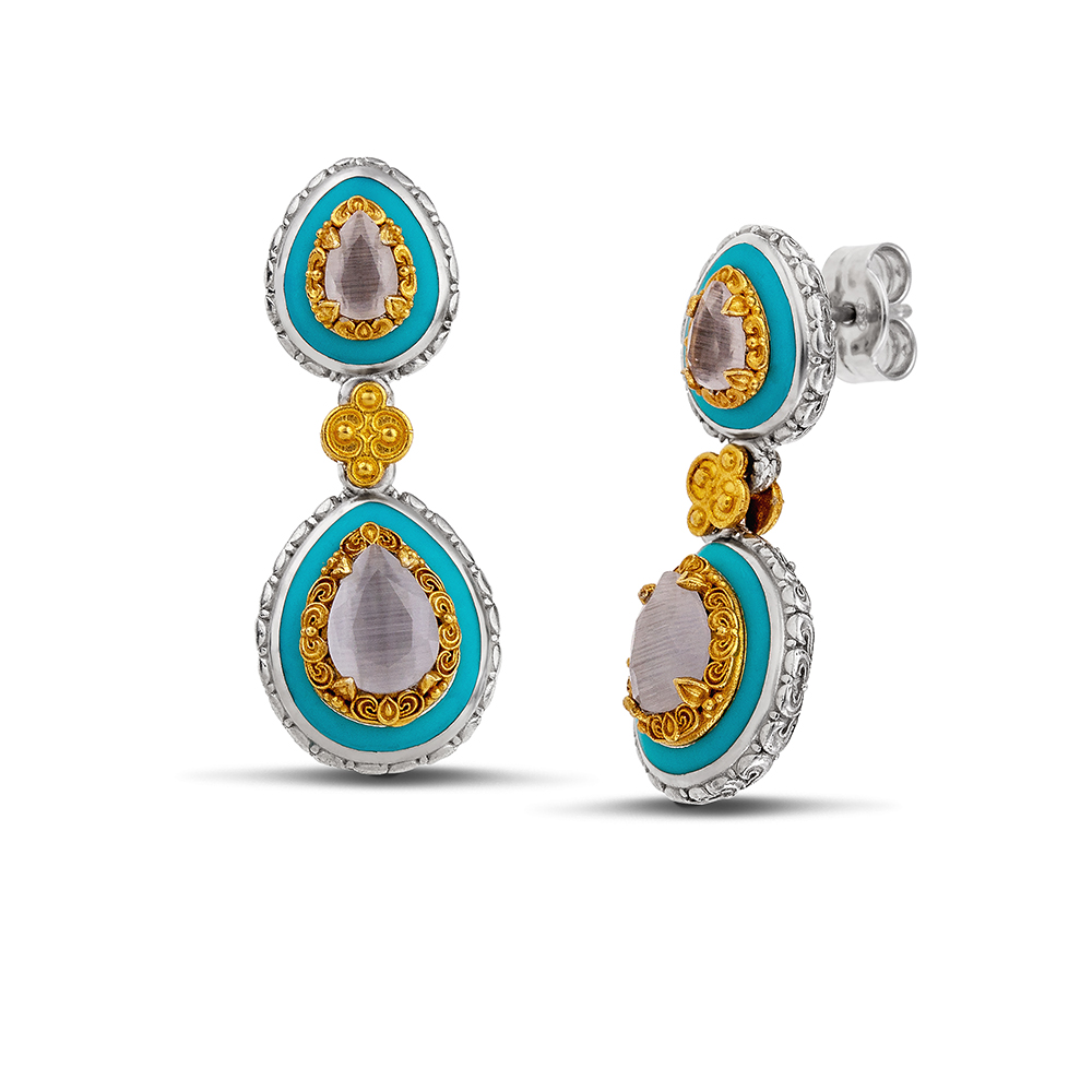 Sterling Silver Earrings S199-2T