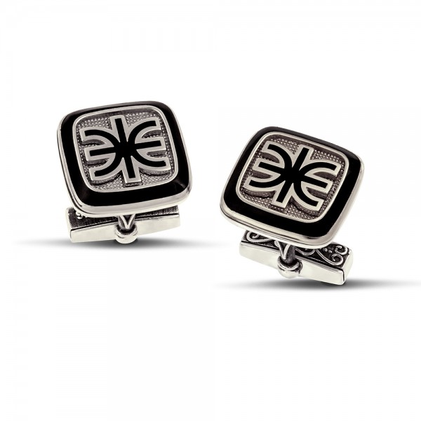 Sterling Silver Cufflinks with the Delphic Epsilon MA191P Sterling Silver Cufflinks with the Delphic Epsilon MA191P