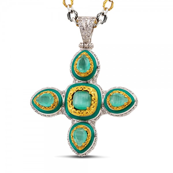 Sterling Silver Pendant M195-2E