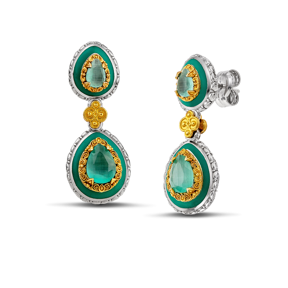 Sterling Silver Earrings S199-2E