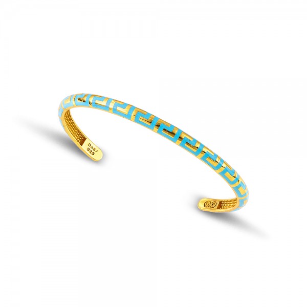 Sterling Silver Bracelet with Enamel B210A
