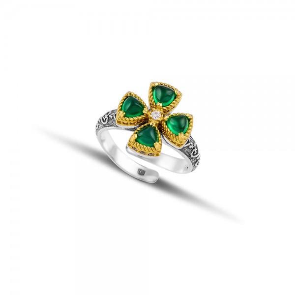 Sterling Silver Cross Ring D209-4TR3