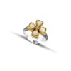 Sterling Silver Cross Ring D209-4TR3