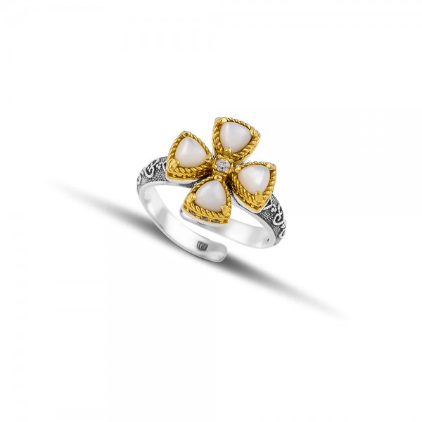 Sterling Silver Cross Ring D209-4TR3