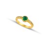 Sterling Silver Gold Plated Ring D209-5RO
