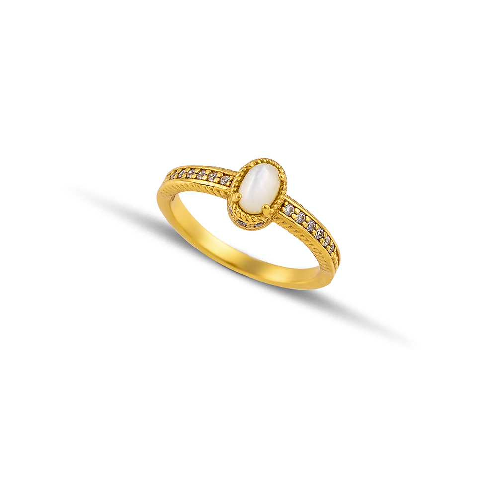 Sterling Silver Gold Plated Ring D209OV