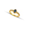 Sterling Silver Gold Plated Ring D209OV