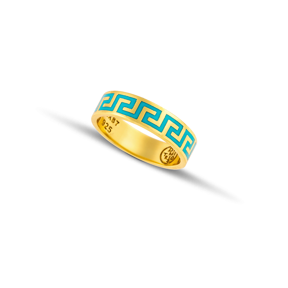 Sterling Silver Ring with Enamel D210