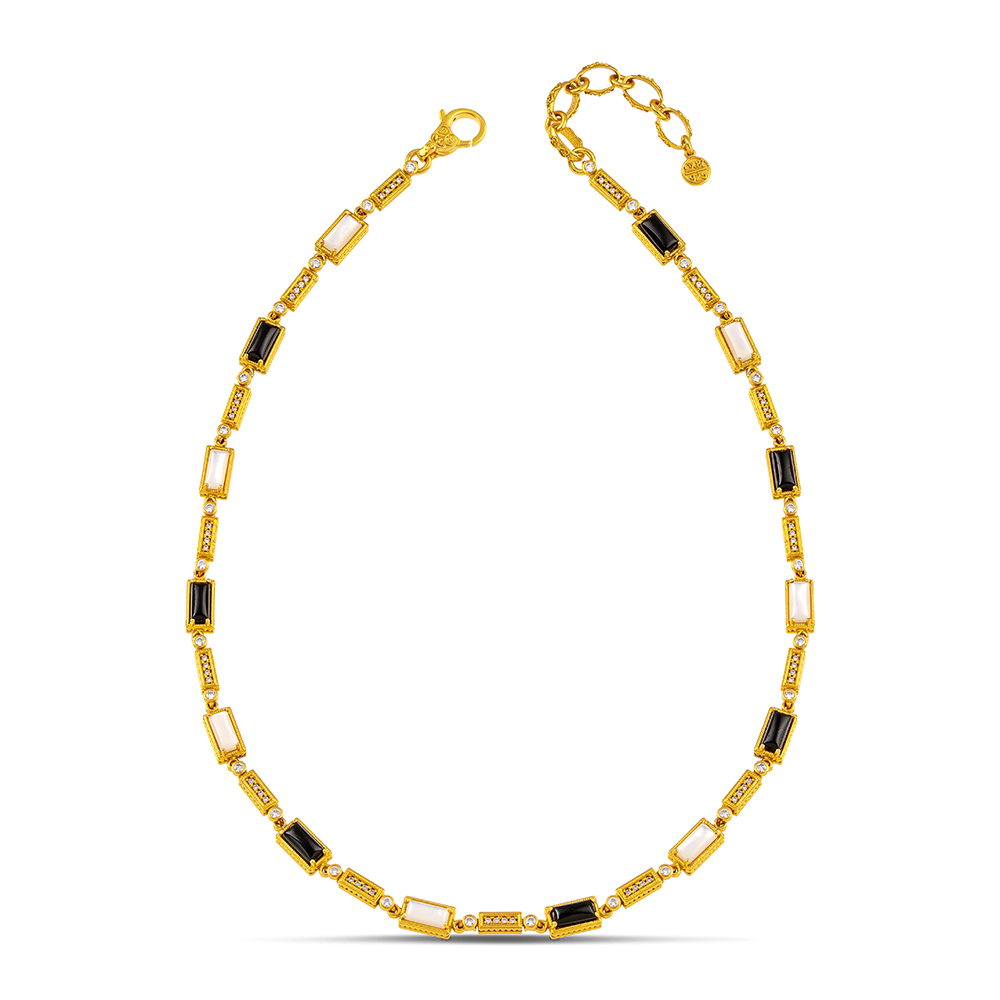 Sterling Silver Gold Plated Necklace K209BA