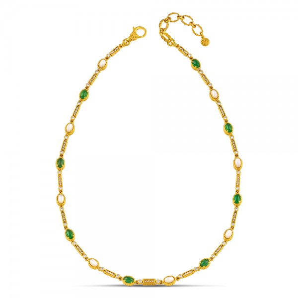 Sterling Silver Gold Plated Necklace K209OV