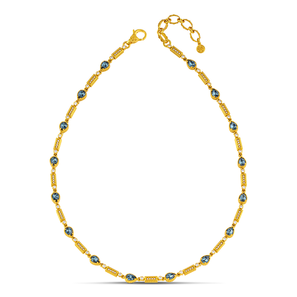 Sterling Silver Gold Plated Necklace K209PE