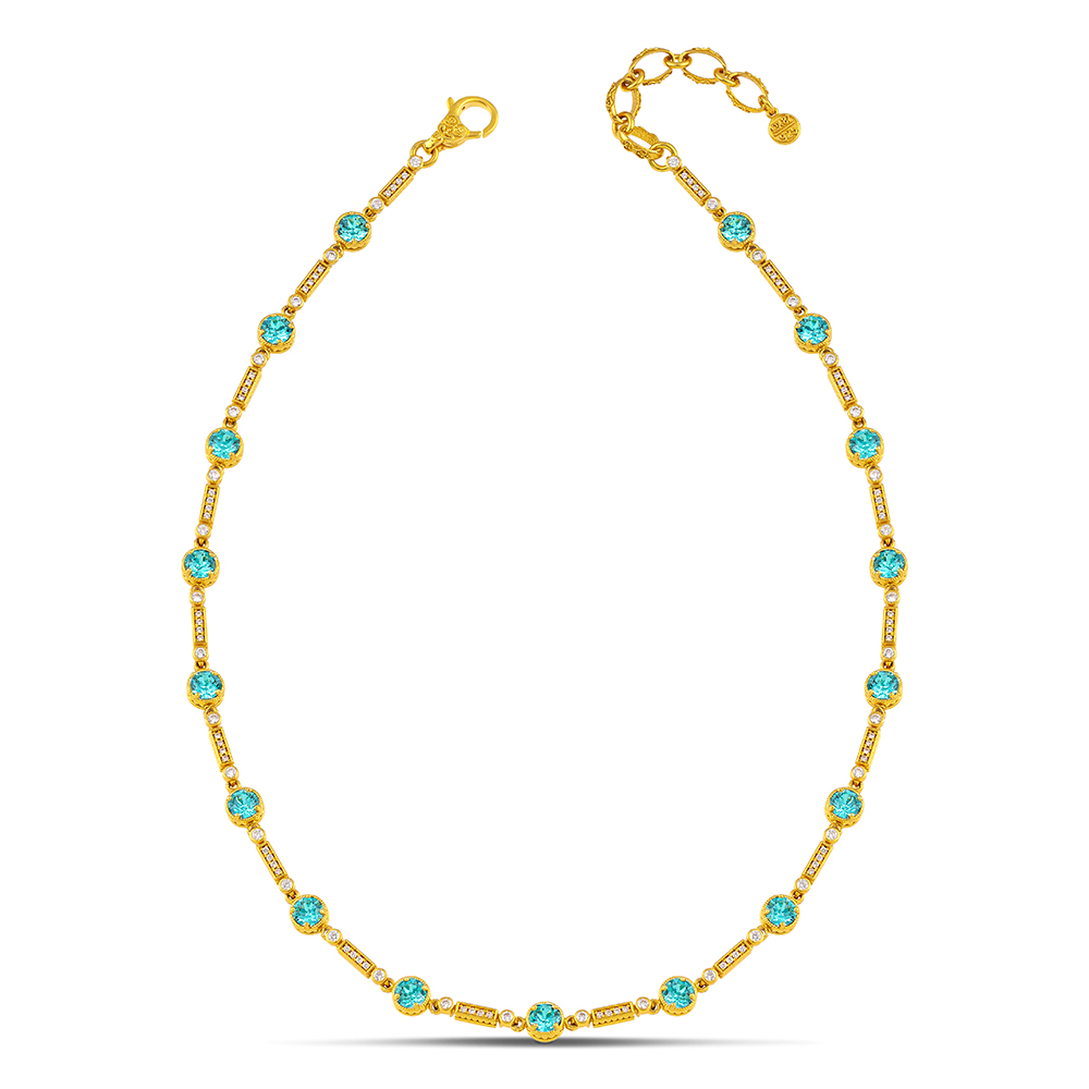 Sterling Silver Gold Plated Necklace K209RO