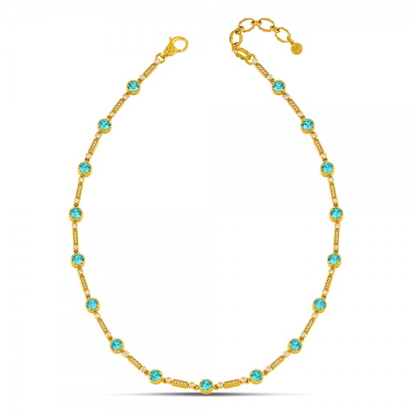 Sterling Silver Gold Plated Necklace K209RO