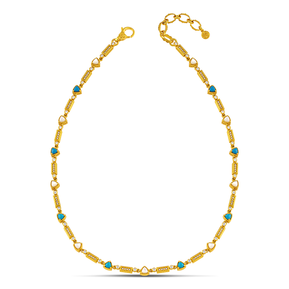 Sterling Silver Gold Plated Necklace K209TR