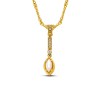 Sterling Silver Gold Plated Pendant with Gold Plated Chain M209-2NAV