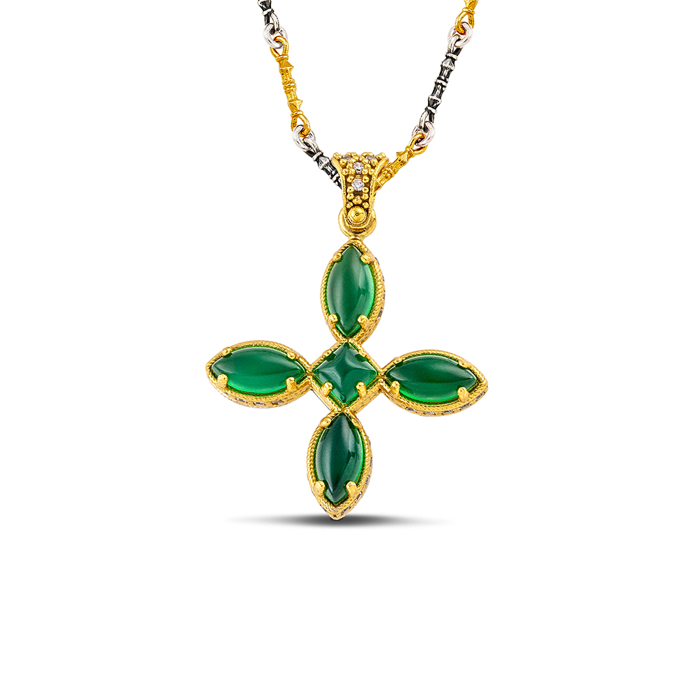 Sterling Silver Cross Pendant Without Chain M209-2NAV3