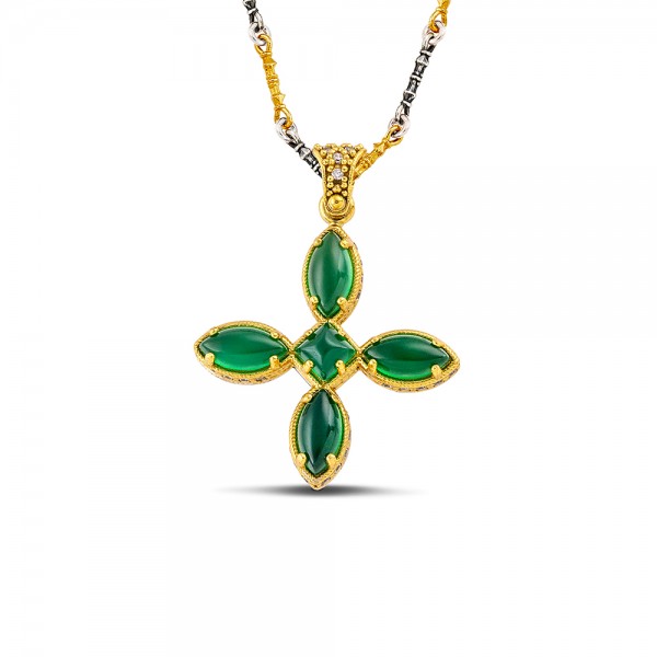 Sterling Silver Cross Pendant Without Chain M209-2NAV3