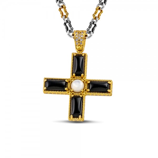 Sterling Silver Cross Pendant Without Chain M209-3BA3