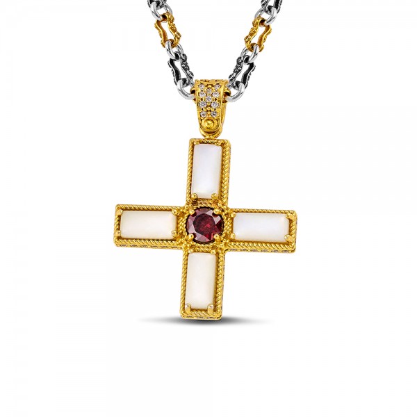 Sterling Silver Cross Pendant Without Chain M209-3BA3