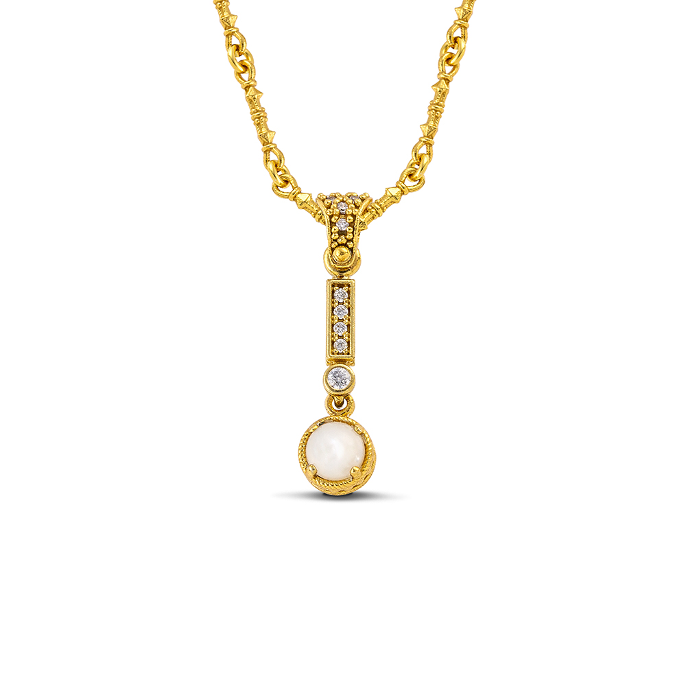 Sterling Silver Gold Plated Pendant Without Chain M209-5RO