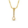 Sterling Silver Gold Plated Pendant Without Chain M209-5RO