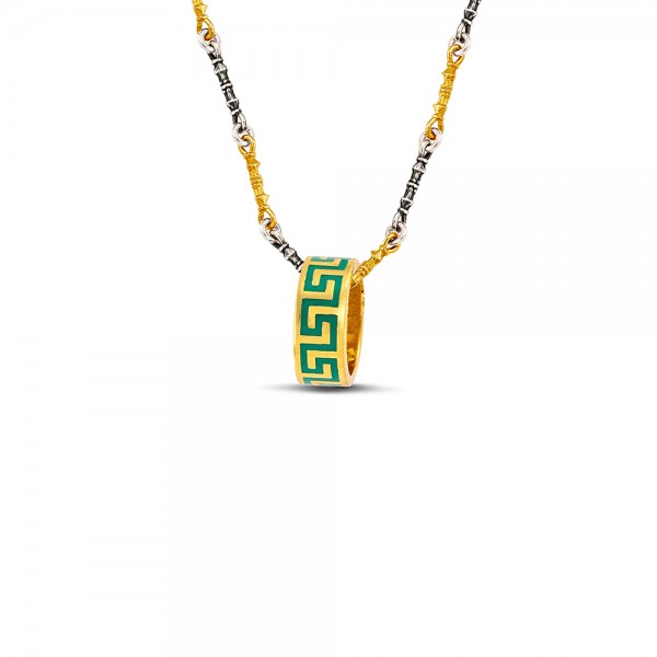 Sterling Silver Pendant with Enamel M210