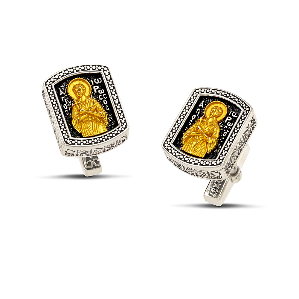 Sterling Silver Cufflinks MA214-2OX