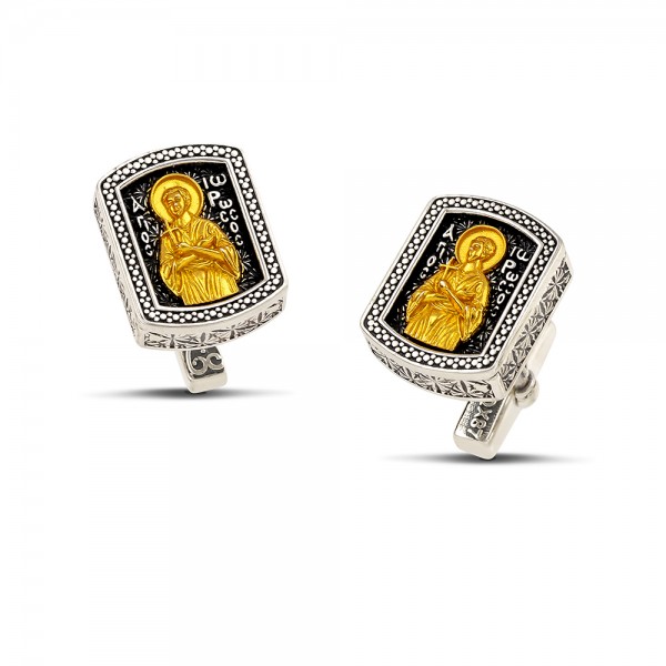 Sterling Silver Cufflinks MA214-2OX