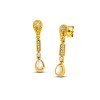 Sterling Silver Gold Plated Earrings S209-1PE2