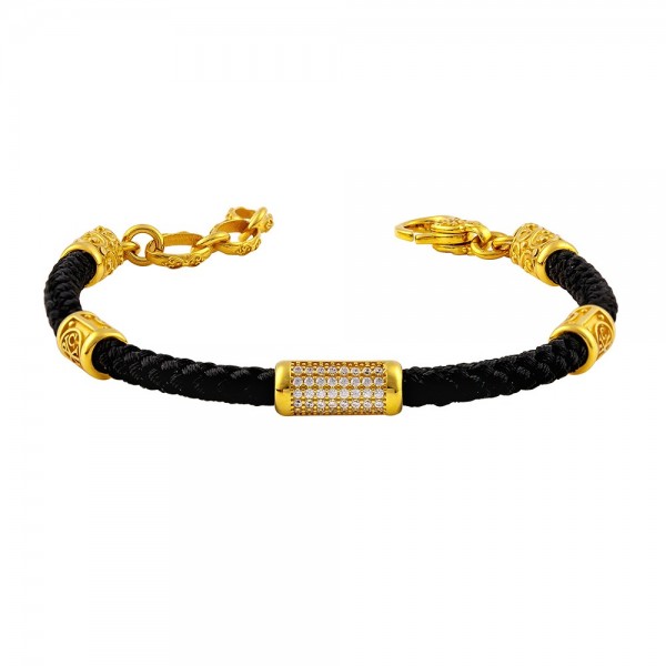 Sterling Silver Bracelet with Zircon Stones B213-8G
