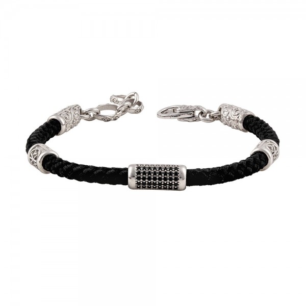 Sterling Silver Bracelet with Zircon Stones B213-8P