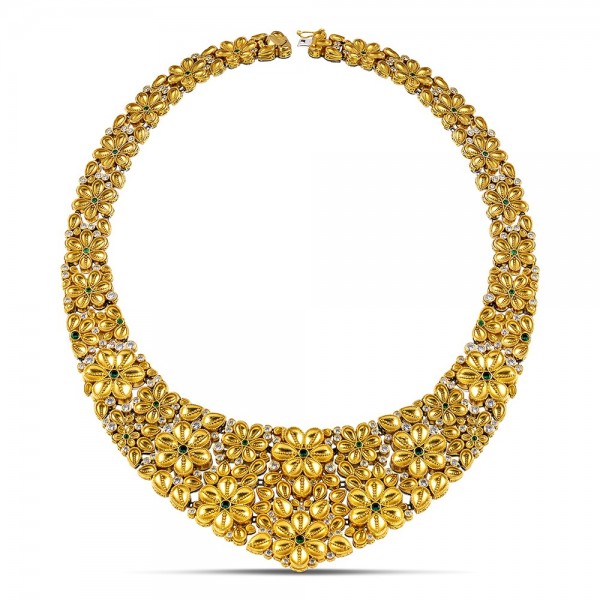 Sterling Silver Necklace with Zircon Stones K208