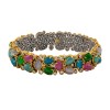 Sterling Silver Bracelet with Cat Eye Stones B183-1