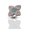 Sterling Silver Ring with semiprecious stone D086