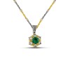 Sterling Silver Pendant  with Zircon Stones M137
