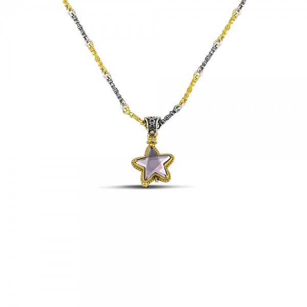 Sterling Silver Pendant with Swarovski Crystals M144 Sterling Silver Pendant with Swarovski Crystals M144