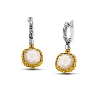 Reversible Earrings with Mother of Pearl S116-1