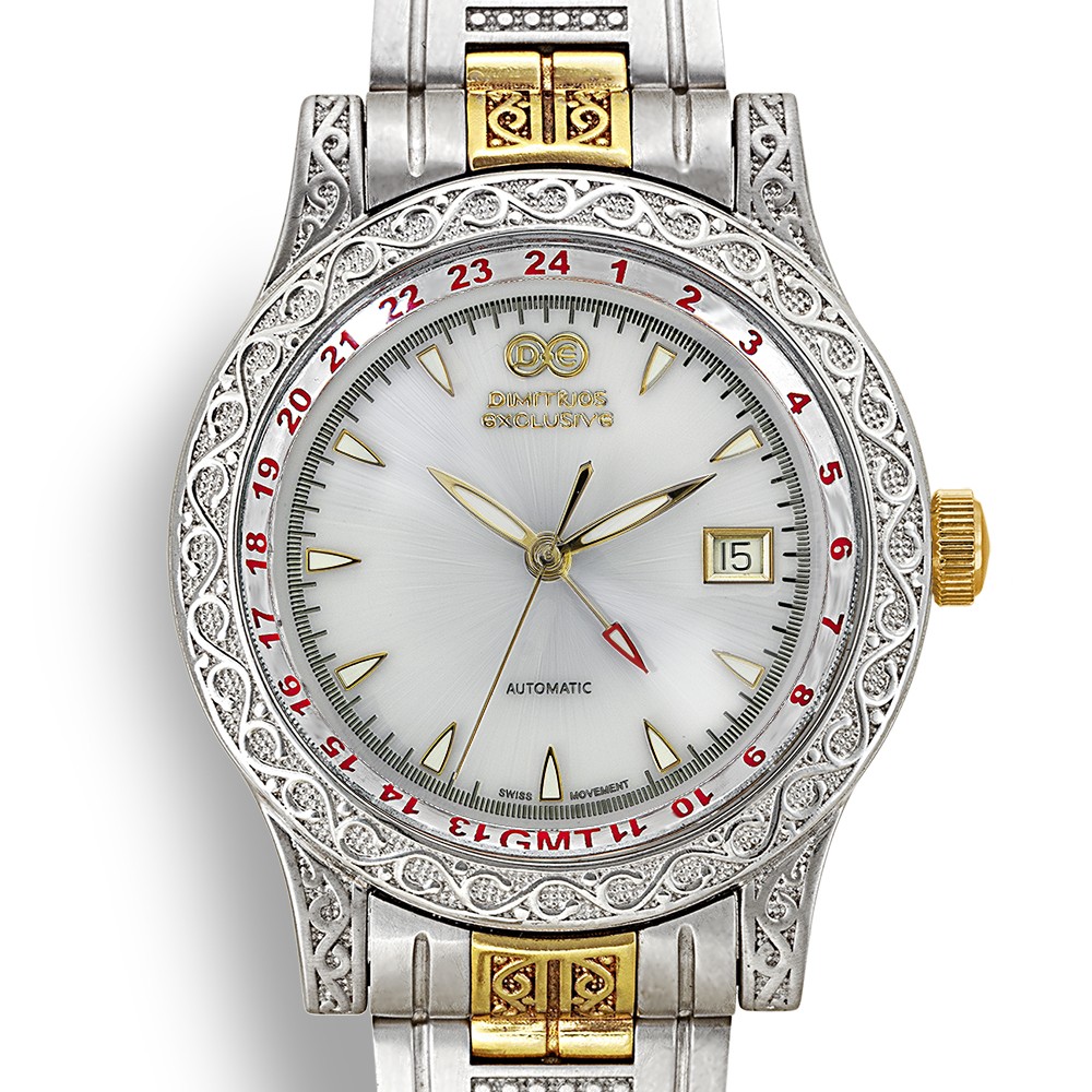 Automatic Sterling Silver Watch with Bracelet AW3