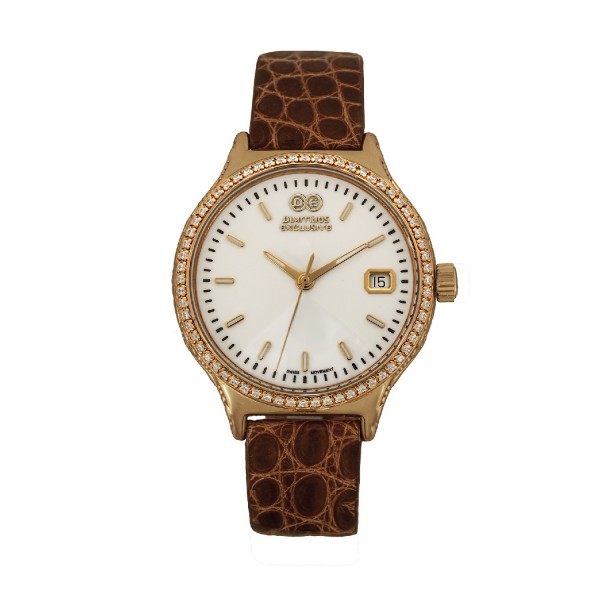 Sterling Silver watch with Leather Strip