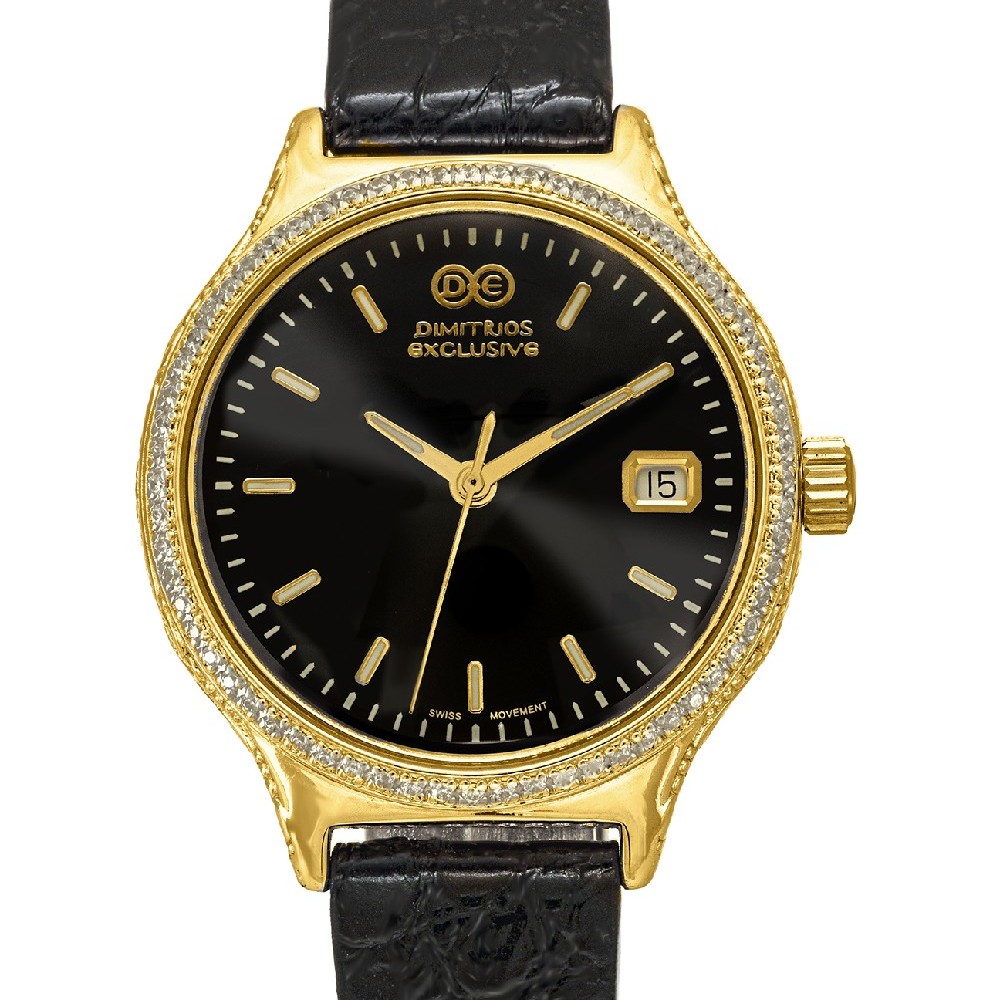 Sterling Silver watch with Leather Strip